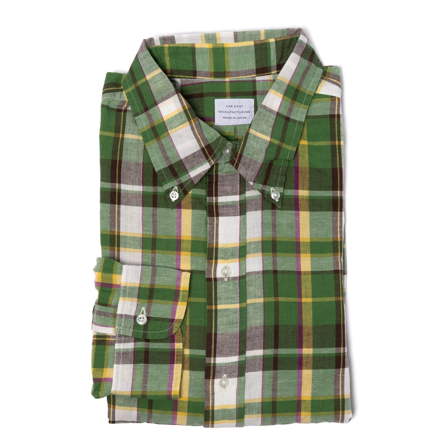 Button-Down Shirt "Japanese Madras" made from pure Cotton